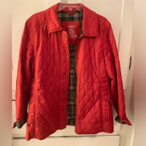 LL Bean quilted riding jacket.